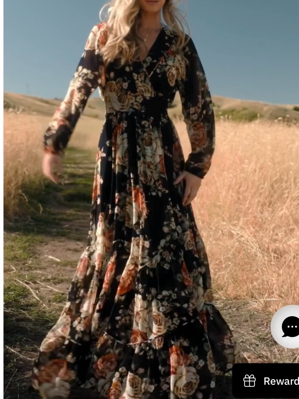 Johanna Maxi Dress in Midnight Floral